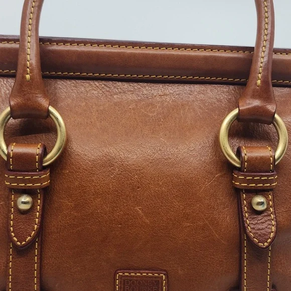 Dooney and Bourke Mitchell Handbag, Whiskey Leather, pre-owned - Picture 4 of 13